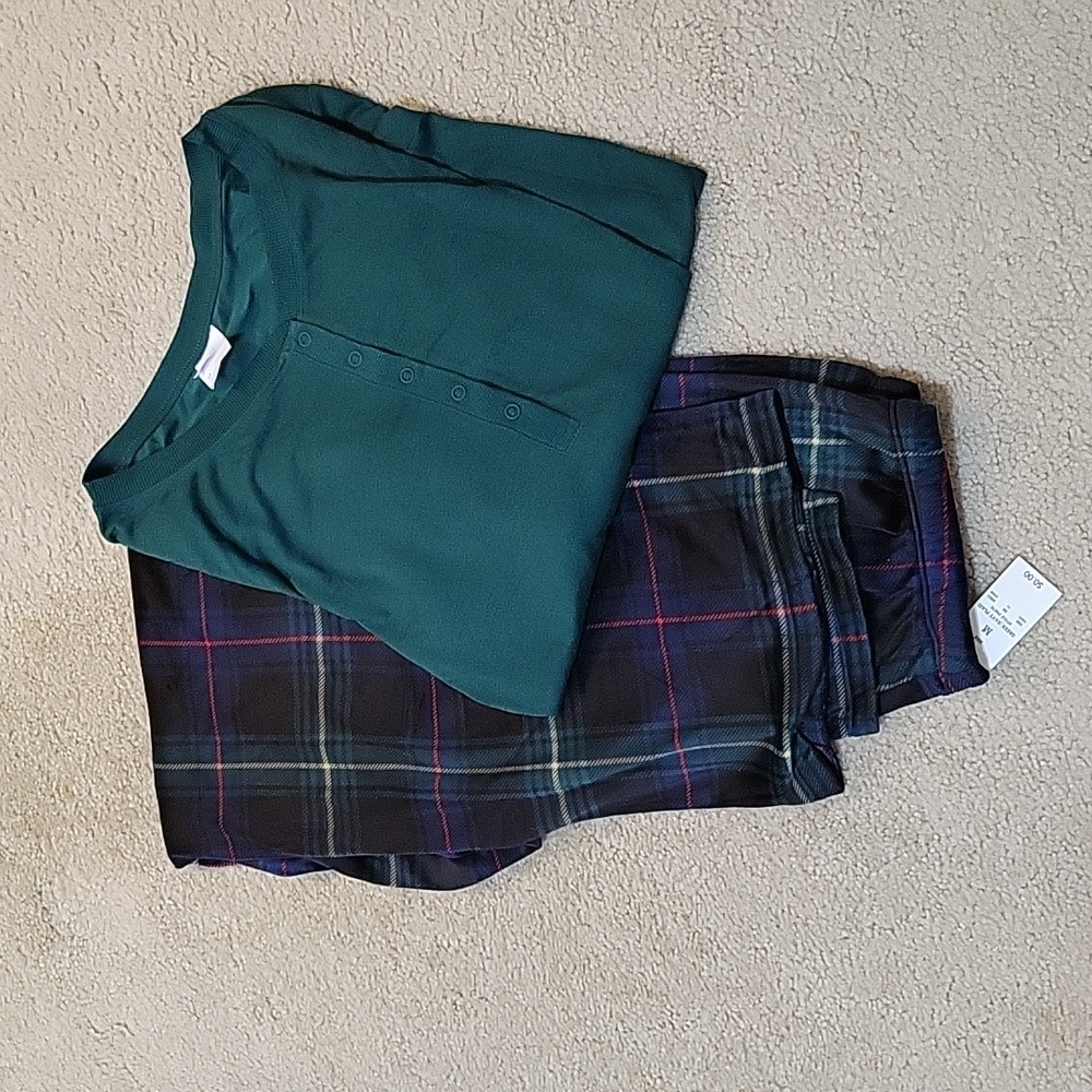NEW Medium, Flannel bottom,  PJ set